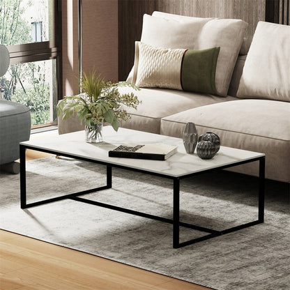 Elegant Heavy Duty Stone Coffee & Side Table