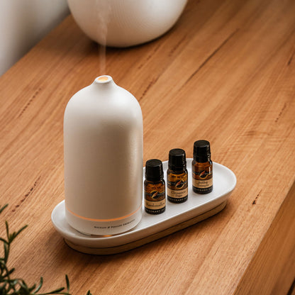 White Stone Ultrasonic Oil Diffuser