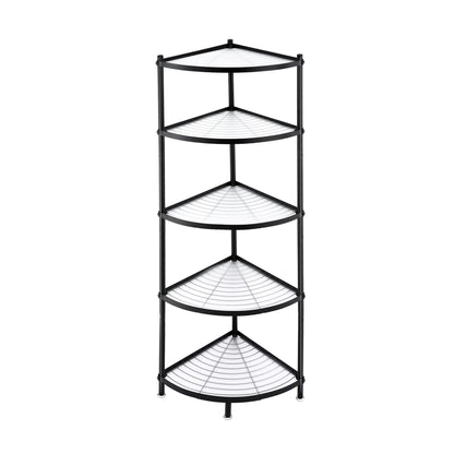 Artiss 5-Tier Kitchen Corner Shelf Rack Stand Microwave Metal Storage Shelves