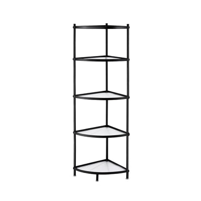 Artiss 5-Tier Kitchen Corner Shelf Rack Stand Microwave Metal Storage Shelves