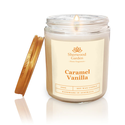 Caramel Vanilla Soy Candle 200g