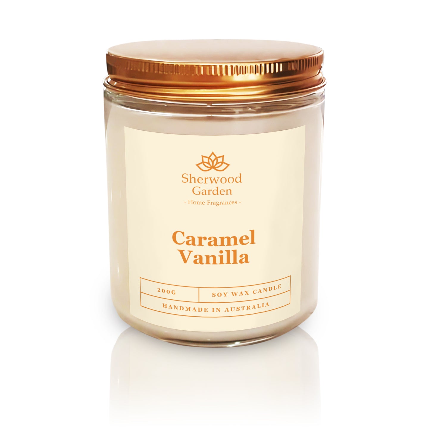 Caramel Vanilla Soy Candle 200g