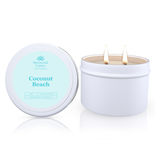 Coconut Beach Soy Candle Tin 165g
