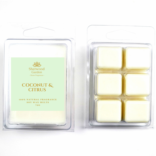 Coconut & Citrus 100% Natural Fragrance Soy Wax Melts 70g