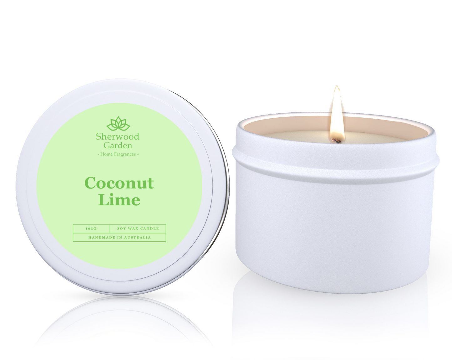 Coconut Lime Soy Candle Tin 165g