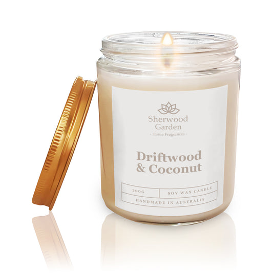 Driftwood & Coconut Soy Candle 200g