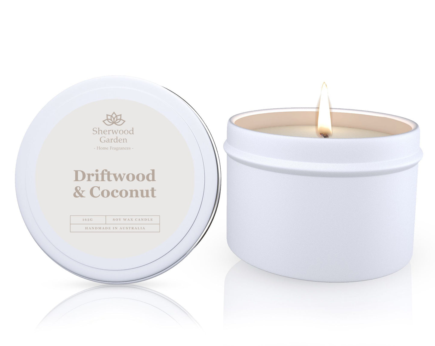 Driftwood & Coconut Soy Candle Tin 165g