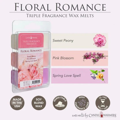 Floral Romance Triple Fragrance Soy Wax Melts