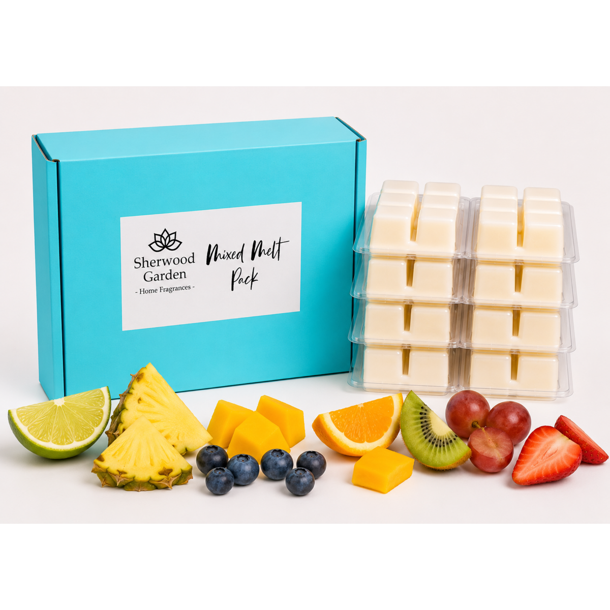 Soy Wax Melt Pack 8 x 70g  - Assorted Fruity Fragrances