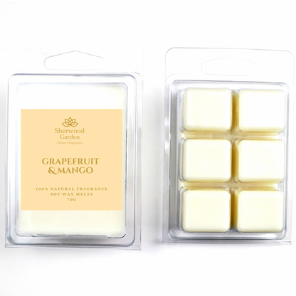 Grapefruit & Mango 100% Natural Fragrance Soy Wax Melts 70g
