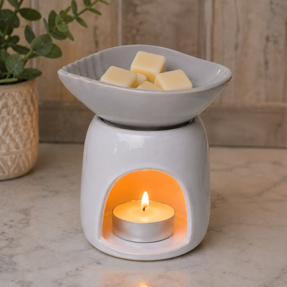 Shell Dish Ceramic Tealight Oil Burner