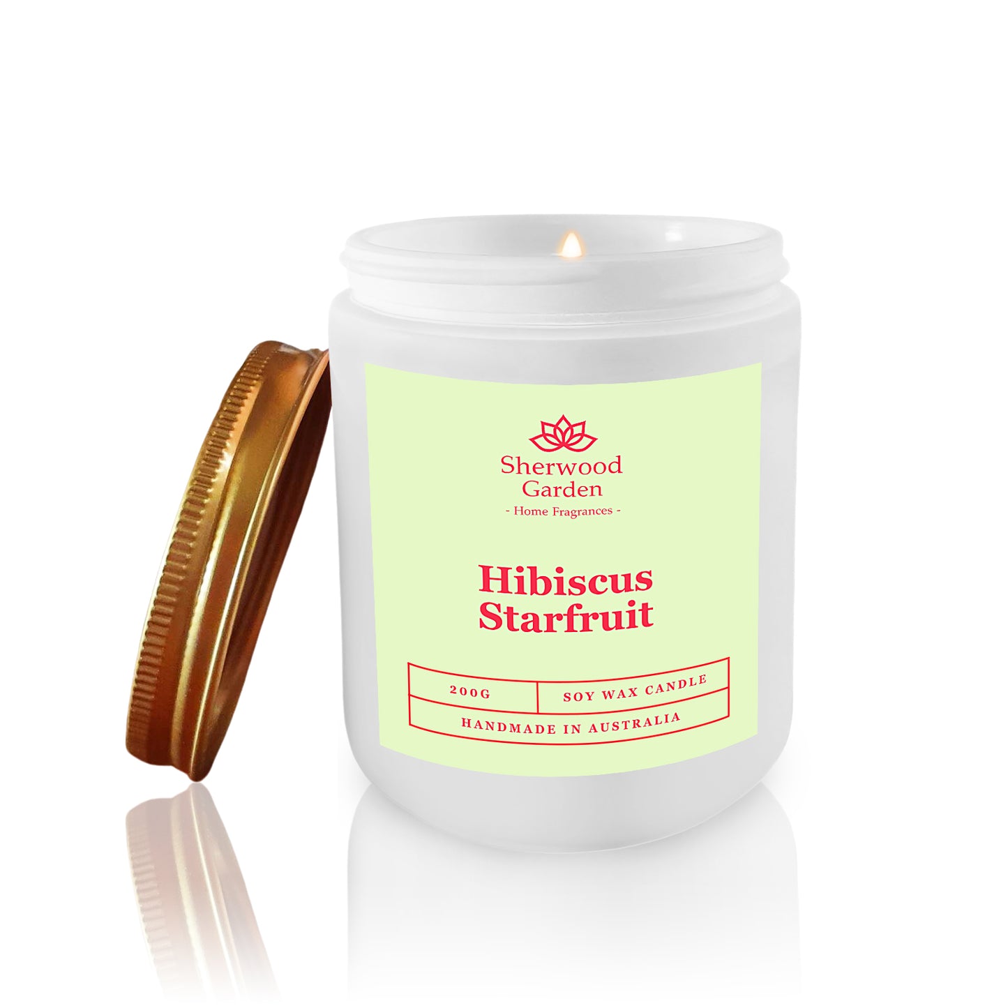 Hibiscus Starfruit Soy Candle 200g