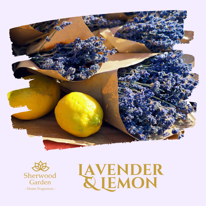 Lavender & Lemon 100% Natural Fragrance Soy Candle Tin 165g