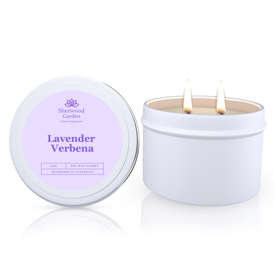 Lavender Verbena Soy Candle Tin 165g