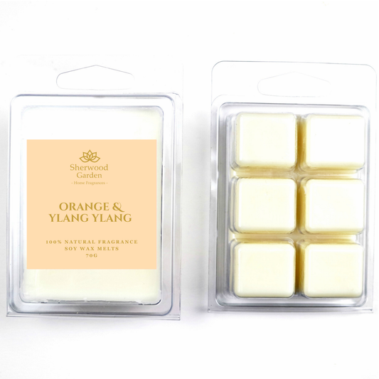 Orange & Ylang Ylang 100% Natural Fragrance Soy Wax Melts 70g