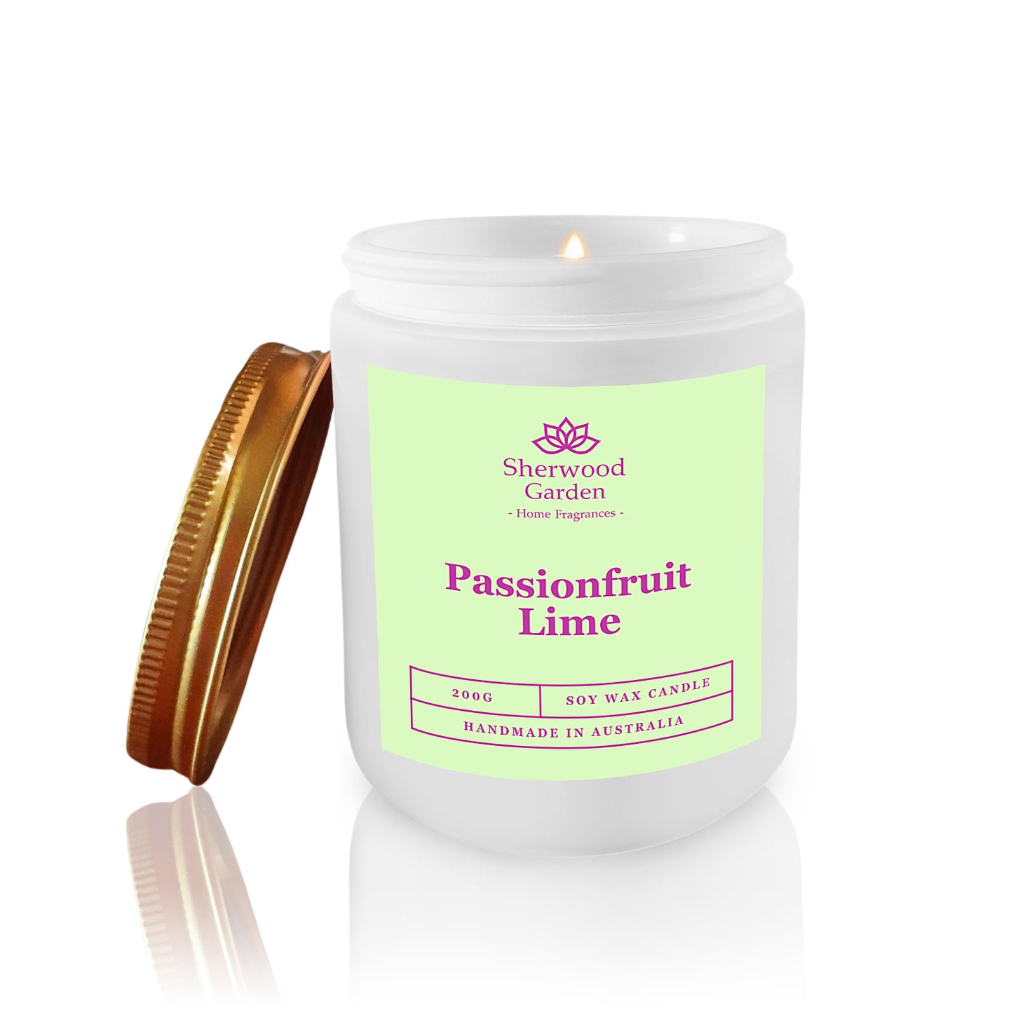 Passionfruit Lime Soy Candle 200g
