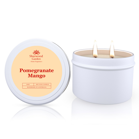 Pomegranate Mango Soy Candle Tin 165g