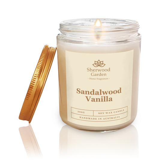 Sandalwood Vanilla Soy Candle 200g