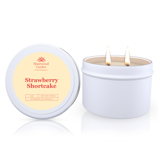 Strawberry Shortcake Soy Candle Tin 165g