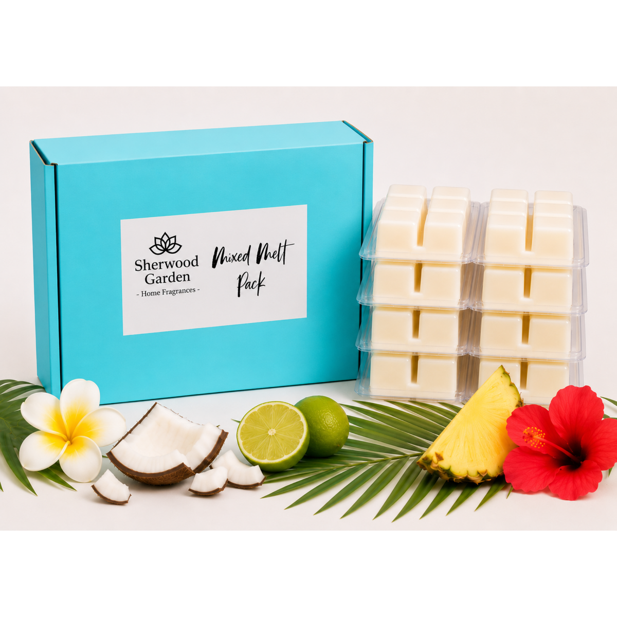 Soy Wax Melt Pack 8 x 70g  - Assorted Tropical Fragrances