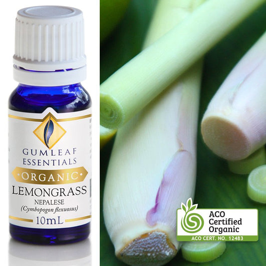 Organic Lemongrass Nepalese Pure Essential Oil 10ml