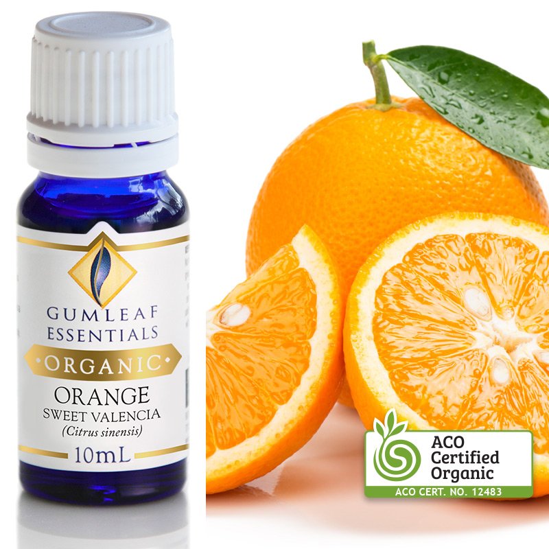 Organic Orange Sweet Valencia Pure Essential Oil 10ml