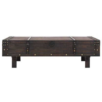 Coffee Table Solid Wood Vintage Style 120x55x35 cm
