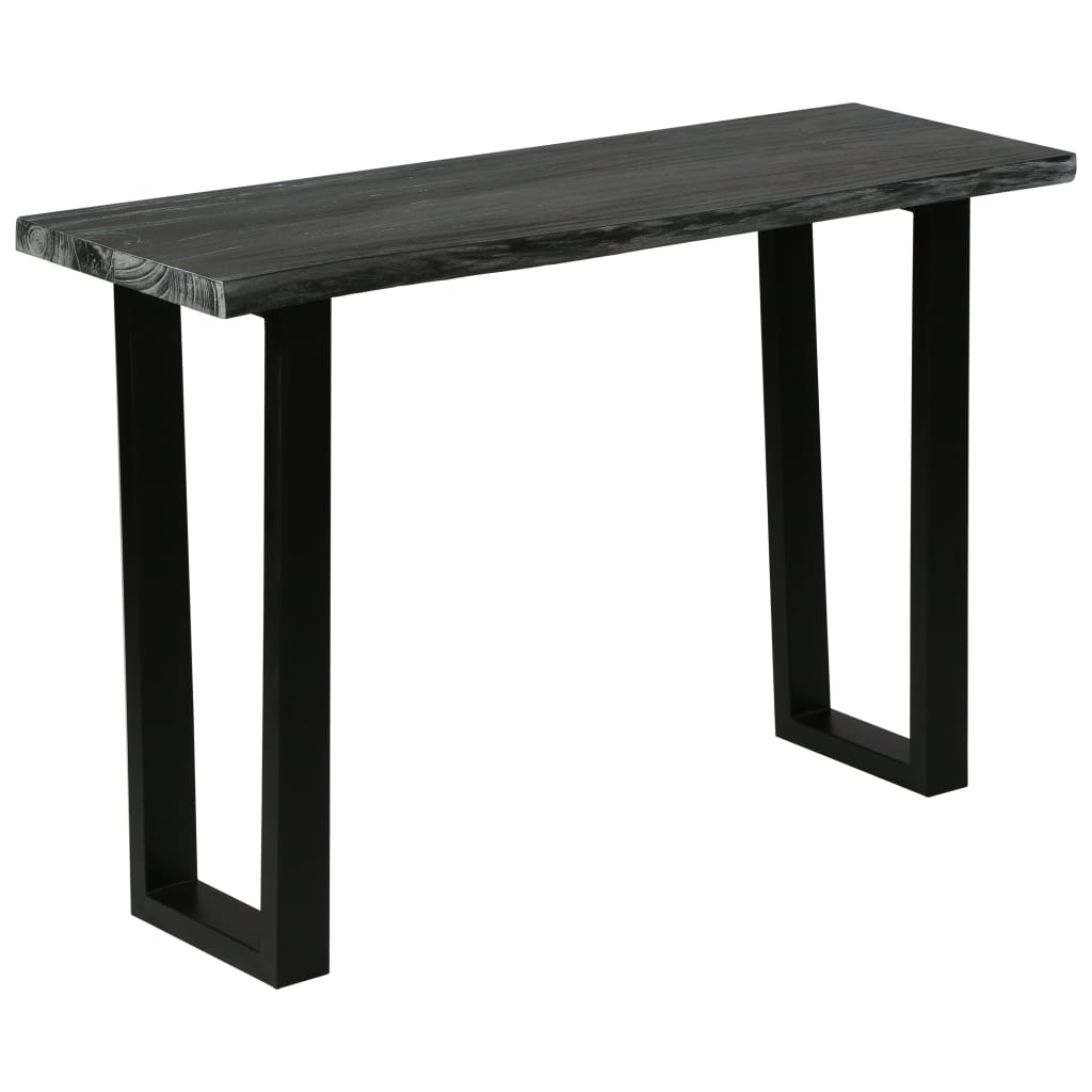 Console Table Solid Mindi Wood 110x35x75 cm Grey