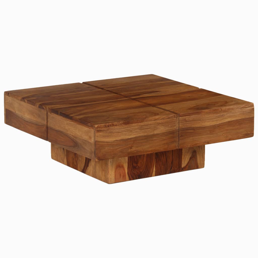 Coffee Table 80x80x30 cm Solid Wood Acacia