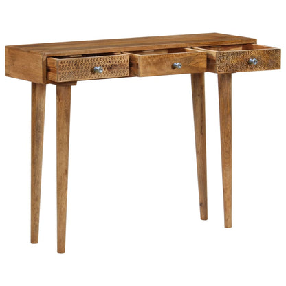 Console Table Solid Mango Wood 102x30x79 cm