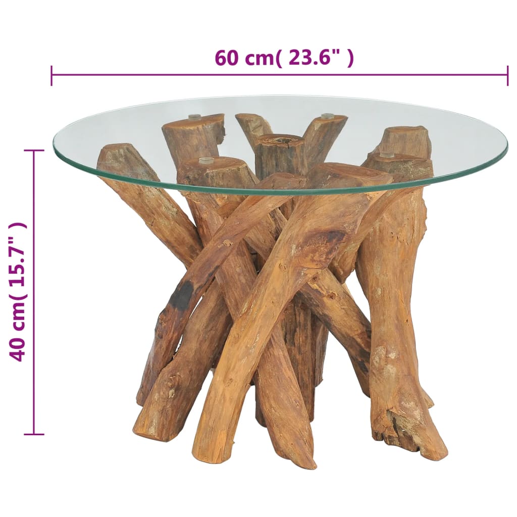 Coffee Table Solid Teak 60 cm