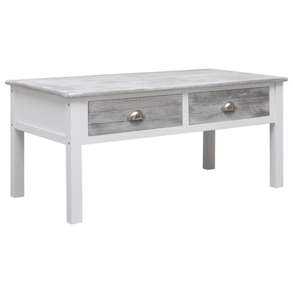 Coffee Table Grey 100x50x45 cm Wood