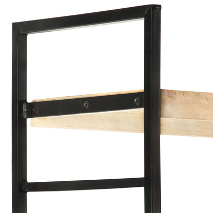 4-Tier Bookcase 124x30x180 cm Solid Mango Wood