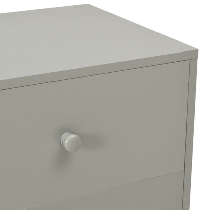Bedside Cabinets 2 pcs Grey 40x30x50 cm Solid Pinewood