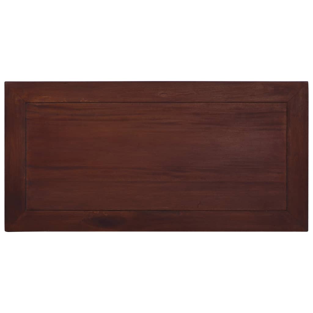 Coffee Table Classical Brown 100x50x30 cm Solid Mahogany Wood