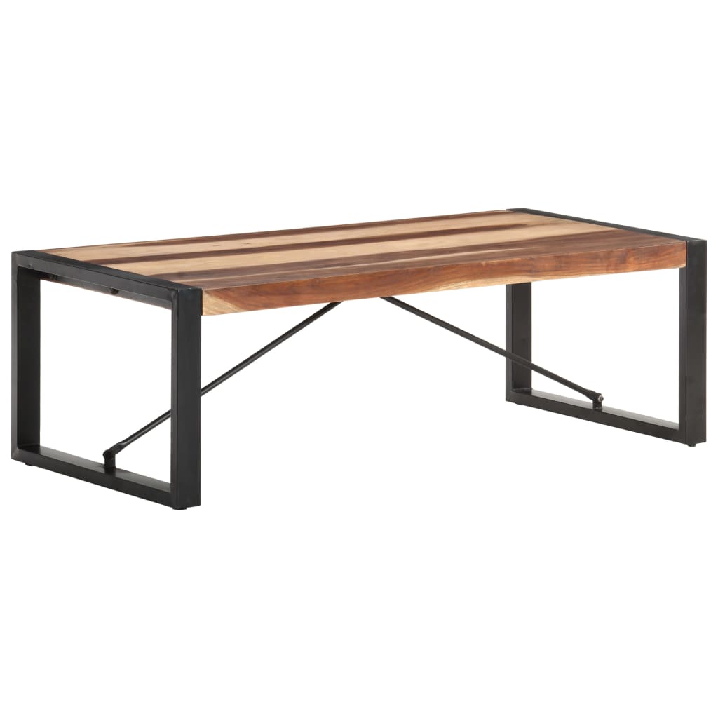 Coffee Table 120x60x40 cm Solid Wood with Sheesham Finish