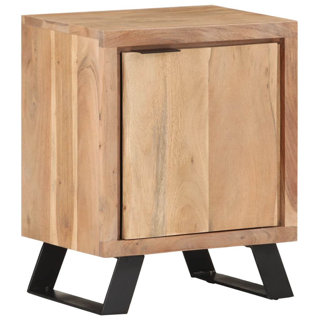 Bedside Cabinet 40x30x50 cm Solid Acacia Wood with Live Edges