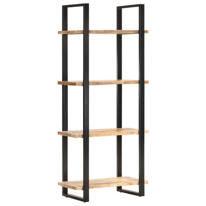 4-Tier Bookcase 80x40x180 cm Rough Mango Wood