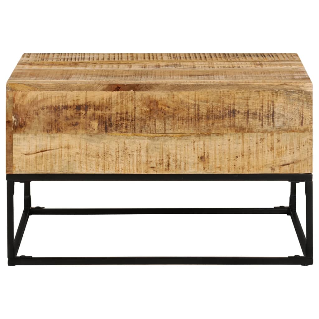 Coffee Table 68x68x41 cm Rough Mango Wood