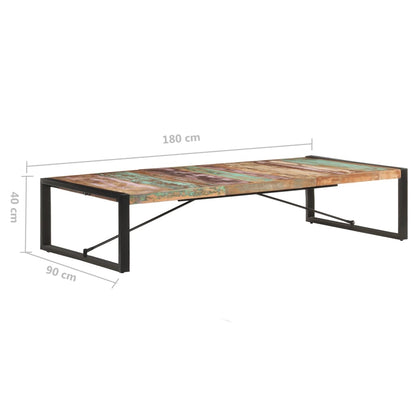 Coffee Table 180x90x40 cm Solid Wood Reclaimed