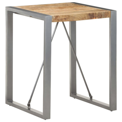 Dining Table 60x60x75 cm Solid Rough Mango Wood