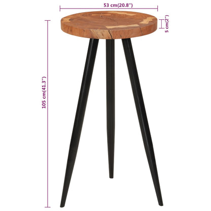 Log Bar Table Ø53x105 cm Solid Wood Acacia