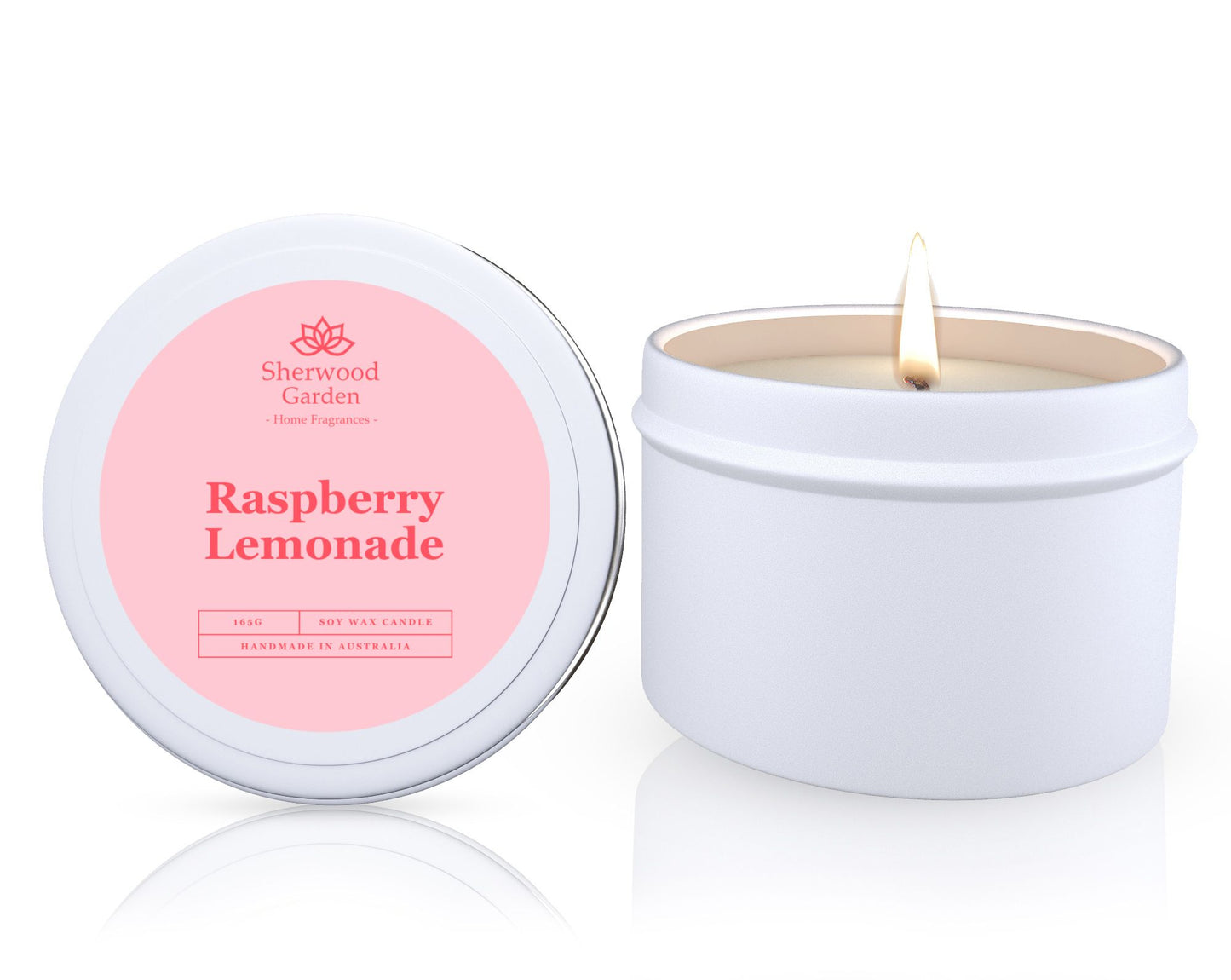 Raspberry Lemonade Soy Candle Tin 165g