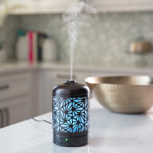 Bronze Palmette Essential Oil Diffuser