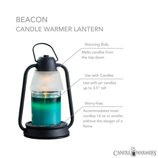 Black Beacon Lantern Candle Warmer