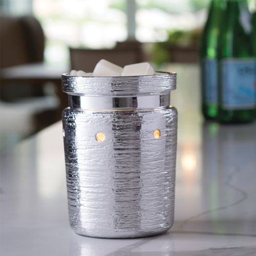 Brushed Chrome Electric Fragrance Warmer