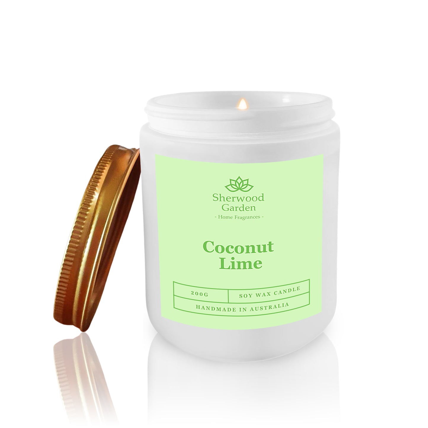 Coconut Lime Soy Candle 200g