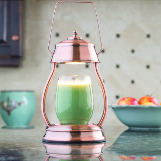 Copper Hurricane Lantern Candle Warmer
