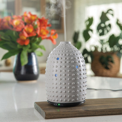 Gray Hobnail Essential Oil Diffuser