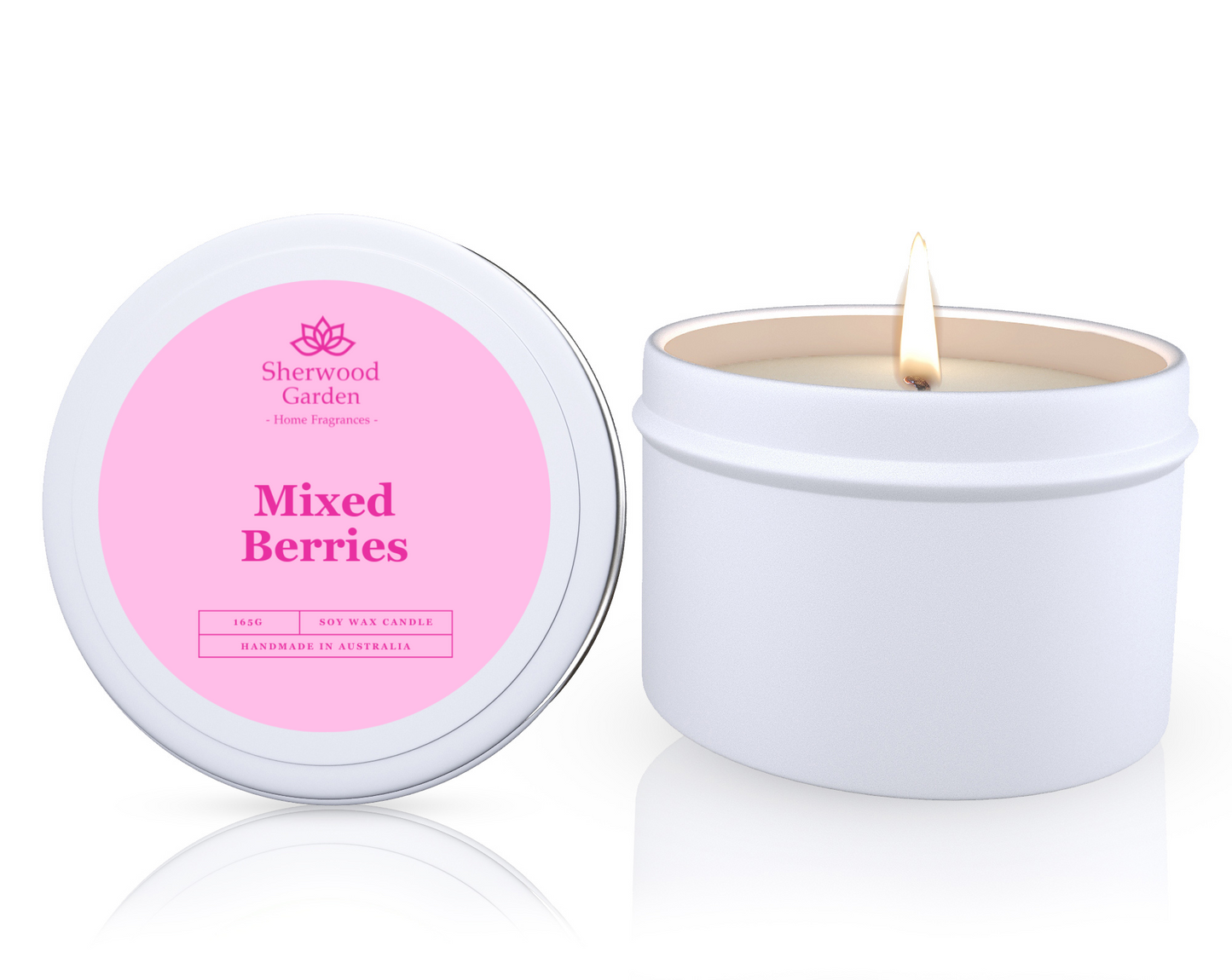 Mixed Berries Soy Candle Tin 165g